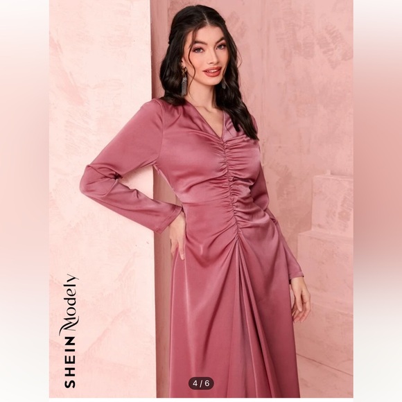 Never Worn Ruched Dress - Picture 3 of 5